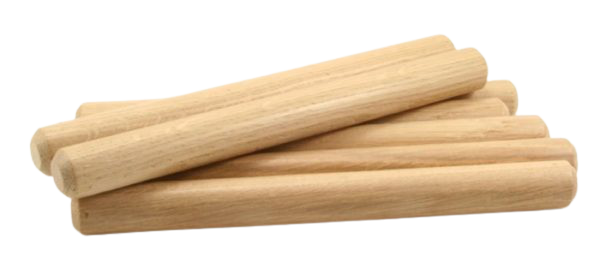 Chốt gỗ cao su 10x45mm ( trơn, không bo đầu)