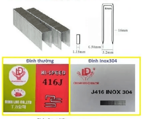 ĐINH CN J416 INOX304 不锈鋼釘