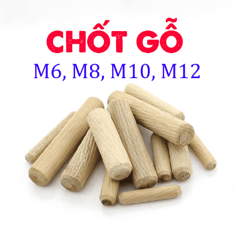 Chốt gỗ xoắn 12x70 từ 5