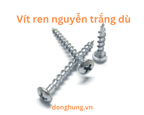 Vít ren thưa Trắng đầu dù 4x38